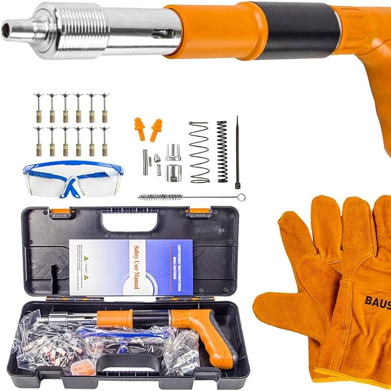 Nail pusher gun with kit
