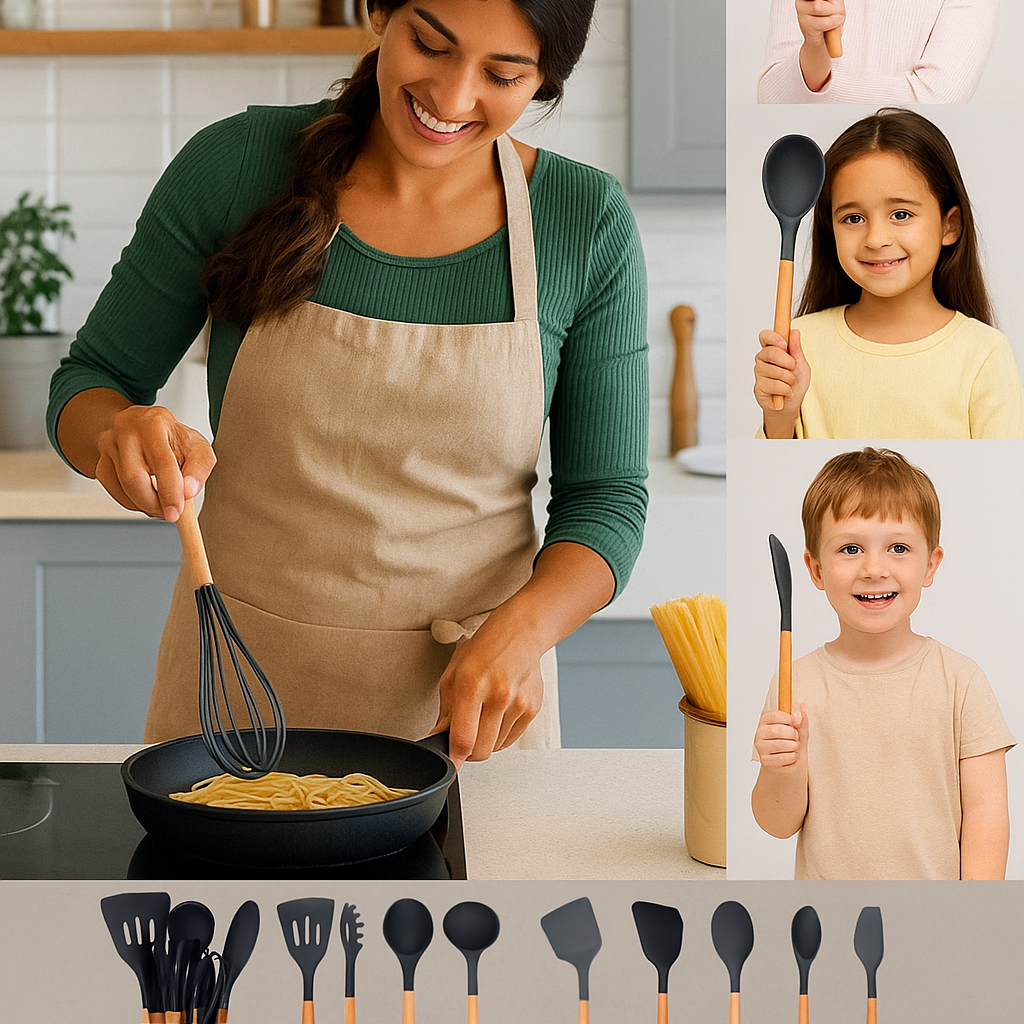 Silicon 12 pieces spoonset