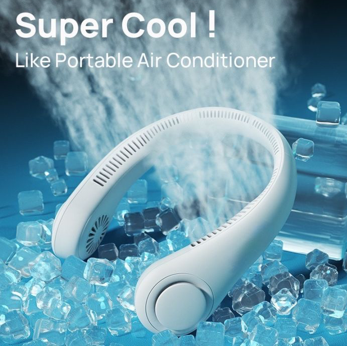 Neck fan portable