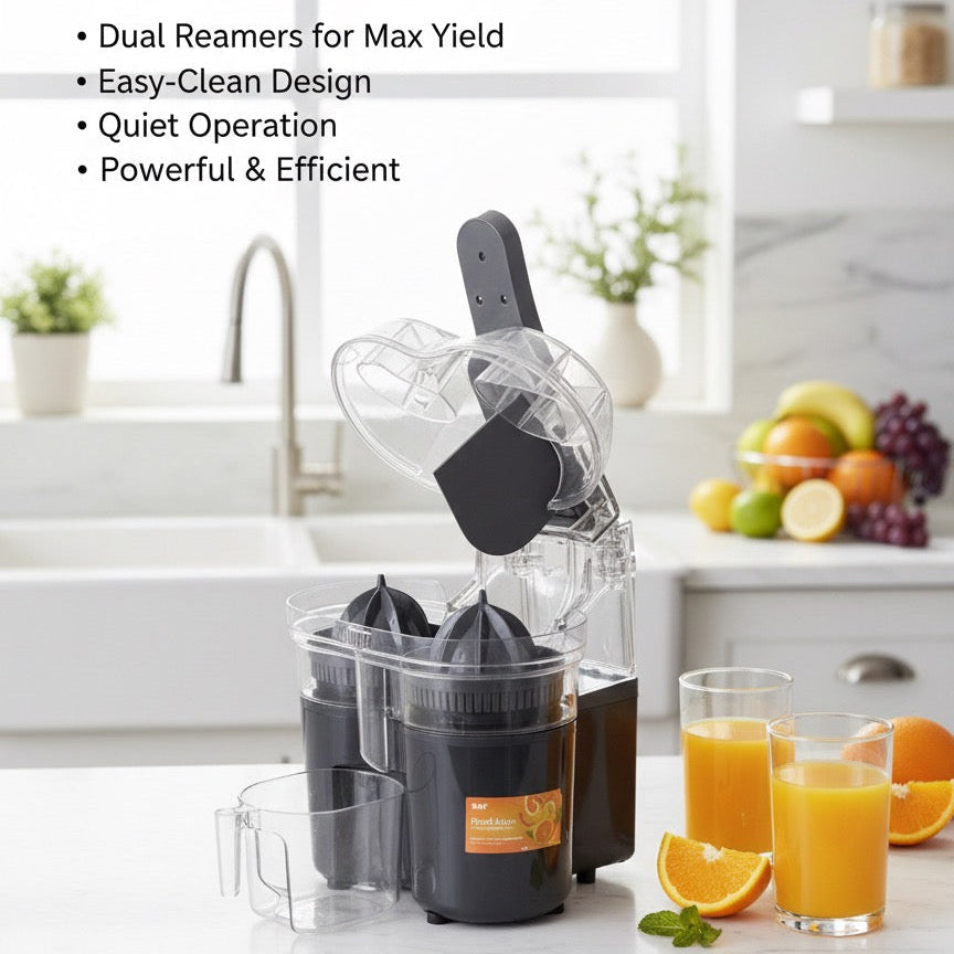 Double citrus juicer electric
