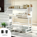 Dishrack for sink with door