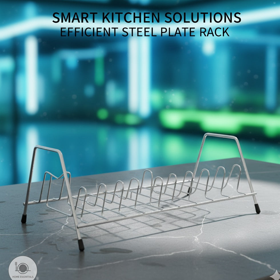 Steel rack for plates