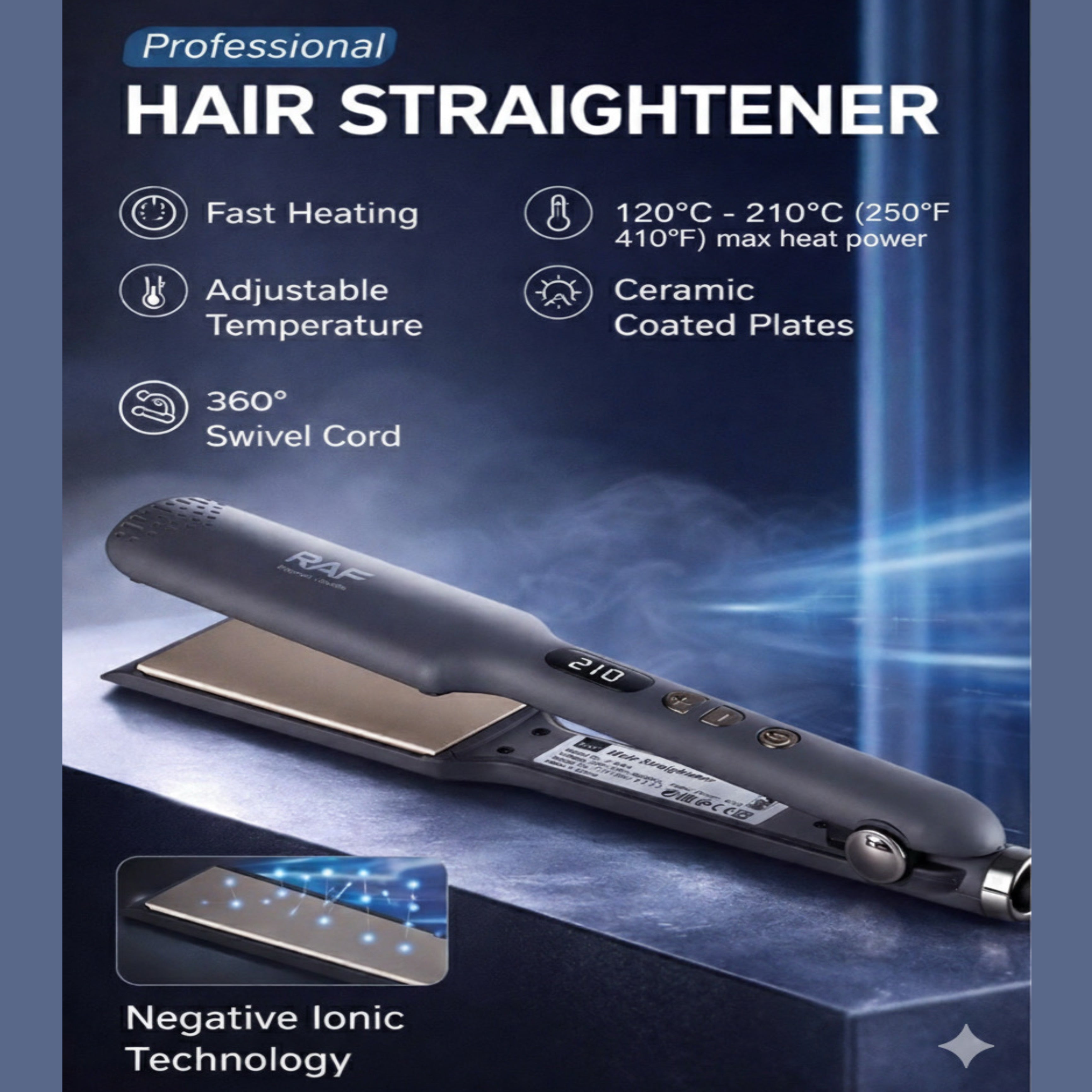 2 pieces set of hair straightener & dryer